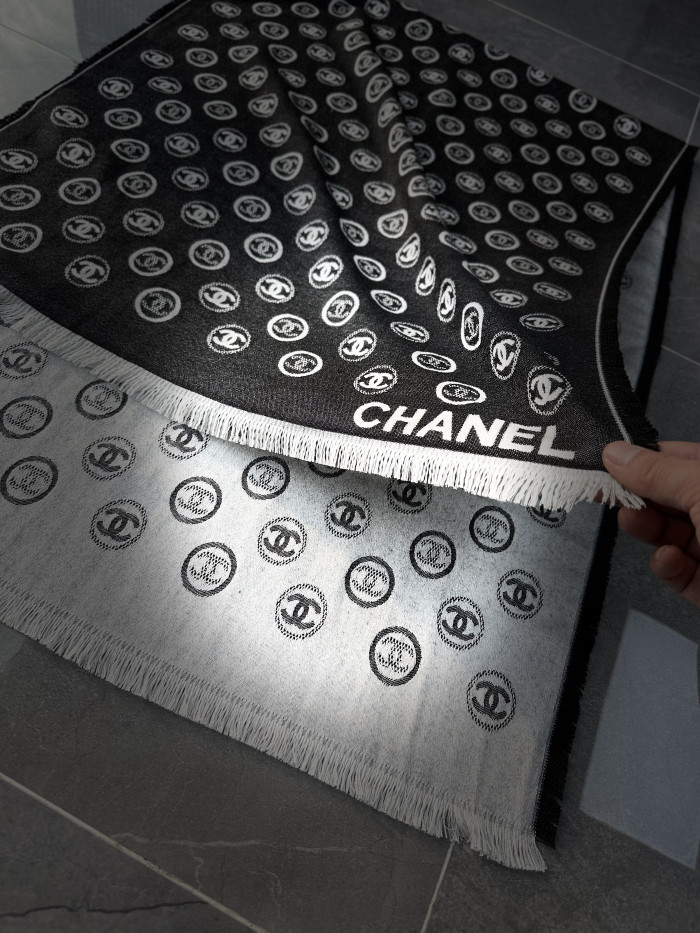 NIGO Chanel Reversible Jacquard Scarf Shawl #nigo333868