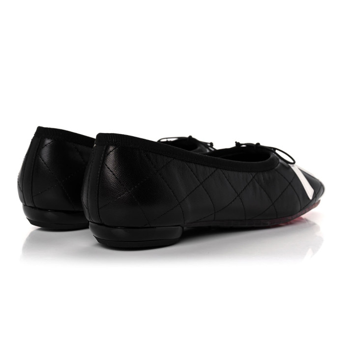 NIGO Chanel Lambskin Cambon Quilted Ballerina Flats #nigo310355