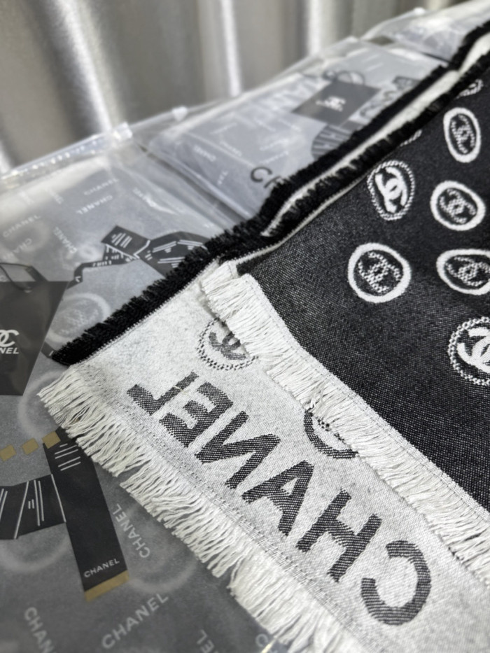 NIGO Chanel Reversible Jacquard Scarf Shawl #nigo333868
