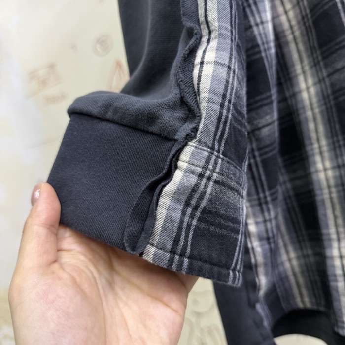 NIGO Balenciaga Men's Hybrid Overshirt in Blackgrey #nigo333811