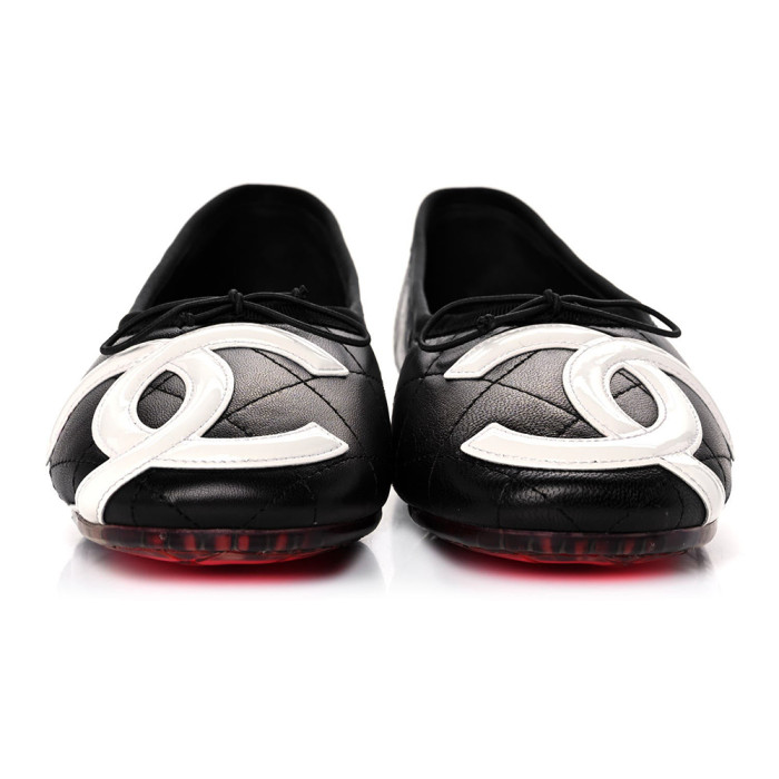 NIGO Chanel Lambskin Cambon Quilted Ballerina Flats #nigo310355