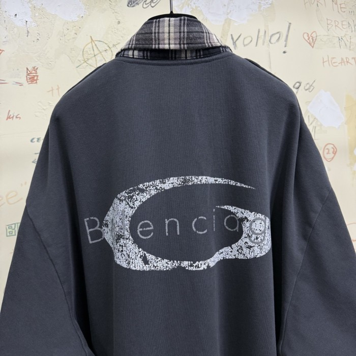 NIGO Balenciaga Men's Hybrid Overshirt in Blackgrey #nigo333811