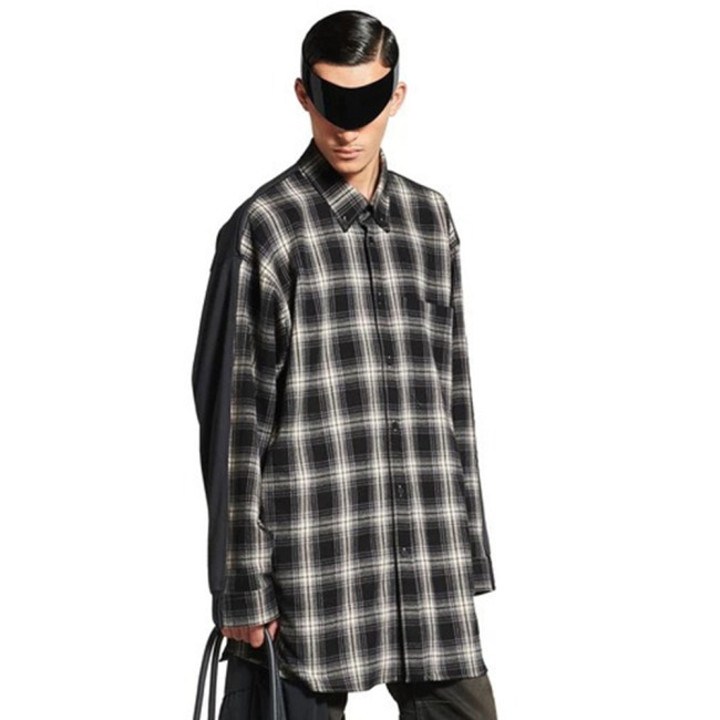 NIGO Balenciaga Men's Hybrid Overshirt in Blackgrey #nigo333811