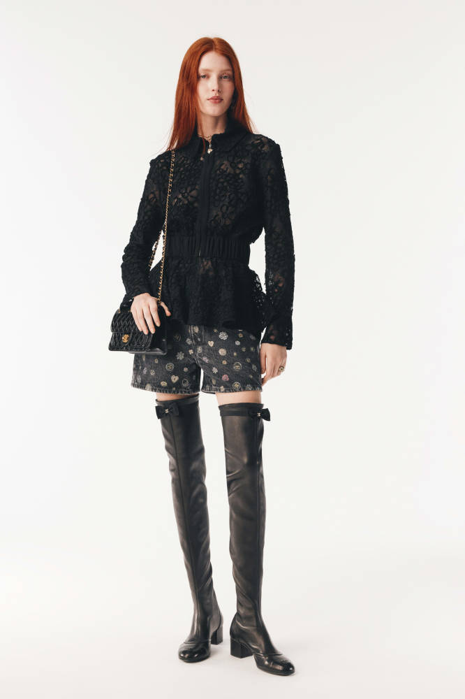 NIGO Chanel Shorts Laminated Denim Dark Gray Multicolo #nigo333930