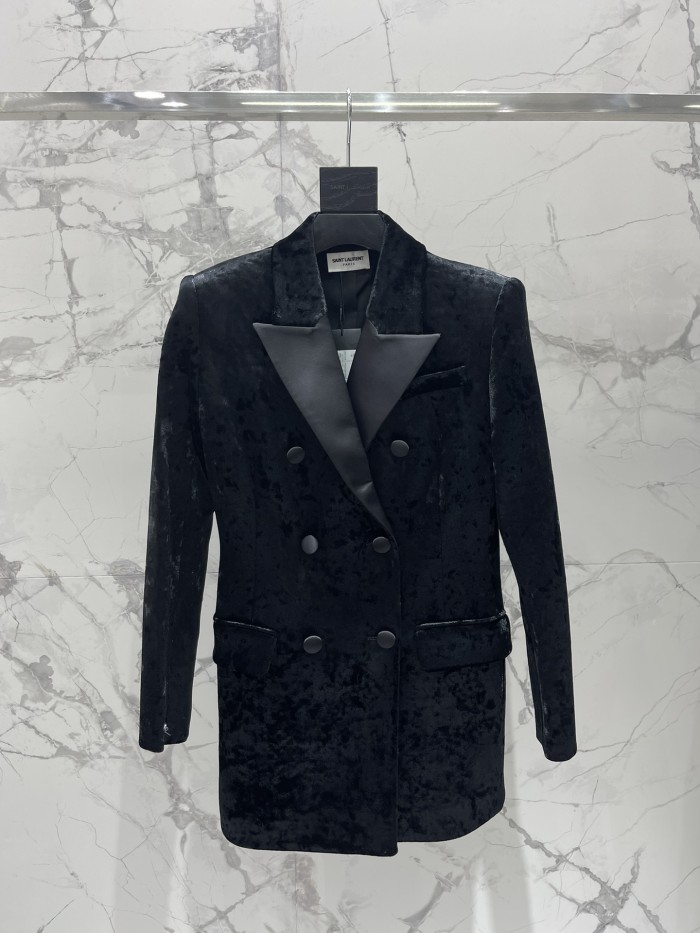 NIGO Saint Laurent Women's Velvet Blazer #nigo333904