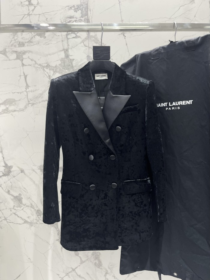 NIGO Saint Laurent Women's Velvet Blazer #nigo333904