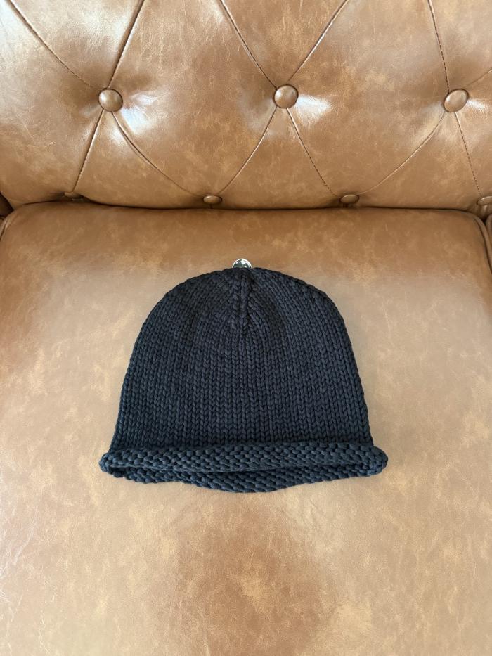 NIGO Chrome Hearts Sterling Silver Leather Trimmed Cold Cap #nigo333976