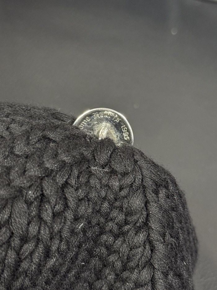 NIGO Chrome Hearts Sterling Silver Leather Embellished Cold Hat #nigo333922
