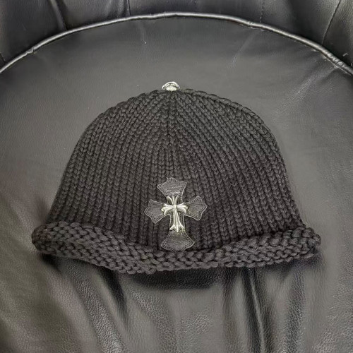 NIGO Chrome Hearts Sterling Silver Leather Embellished Cold Hat #nigo333922