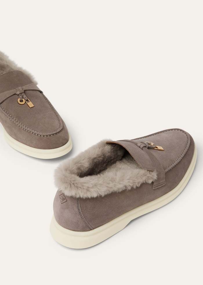 NIGO Loro Piana Summer Charms Walk Loafer Suede Moorland #nigo334047