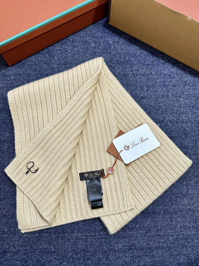 NIGO Loro Piana Light Beige Cashmere Scarf #nigo334049