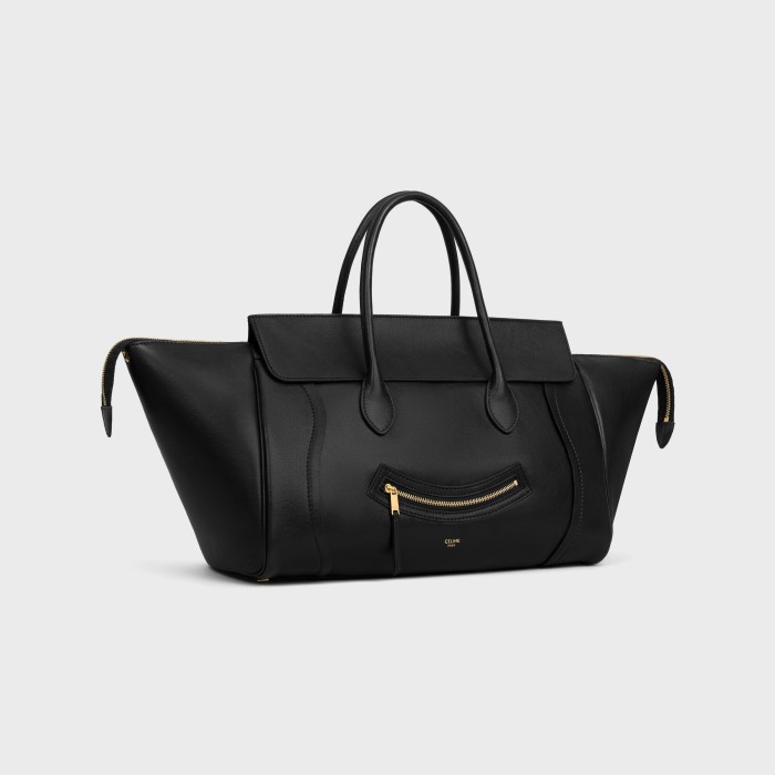 NIGO Celine Medium Smiling New Luggage in Supple Shiny Lambskin #nigo334037
