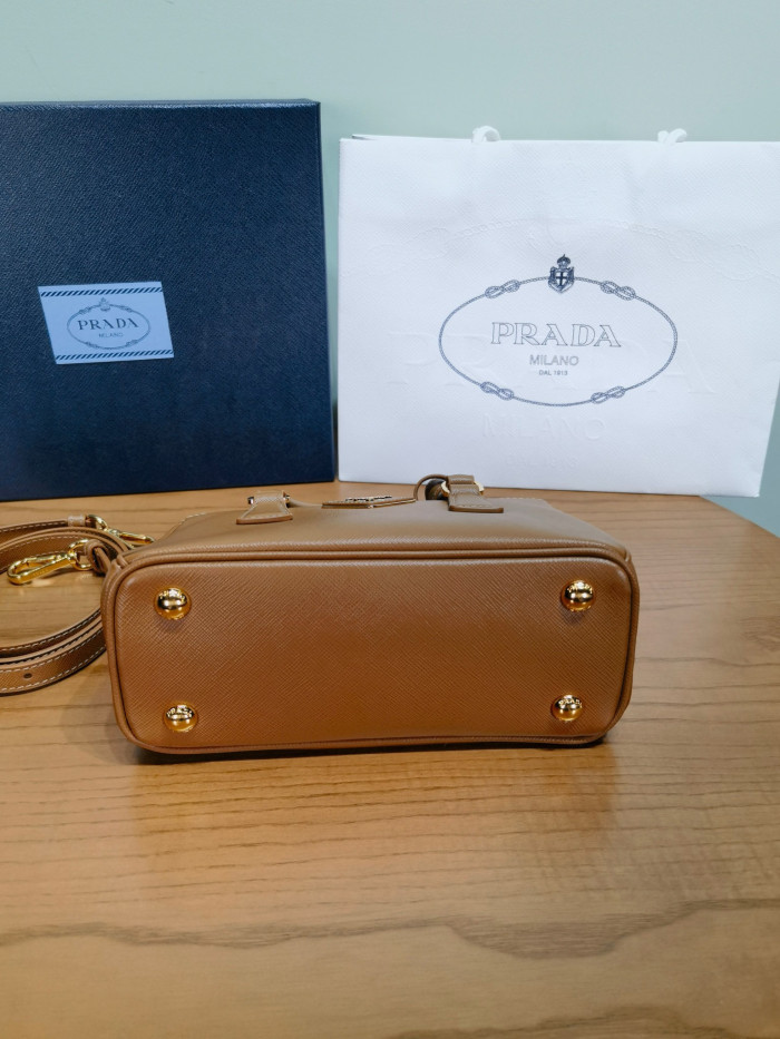 NIGO Prada Caramel Prada Galleria Mini Saffiano Leather Bag #nigo333995