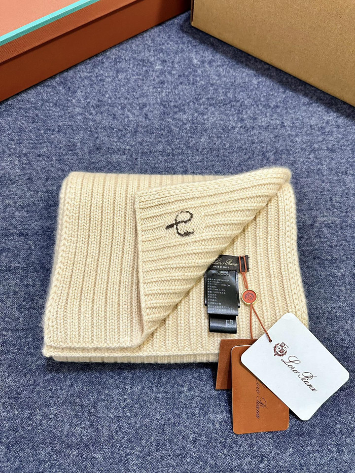 NIGO Loro Piana Light Beige Cashmere Scarf #nigo334049