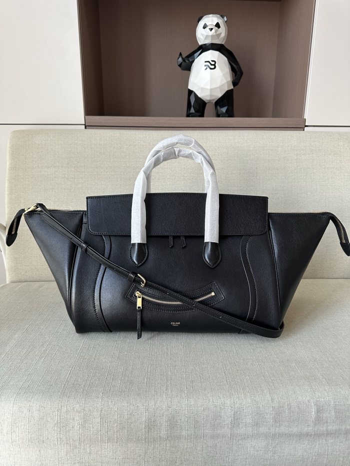 NIGO Celine Medium Smiling New Luggage in Supple Shiny Lambskin #nigo334037