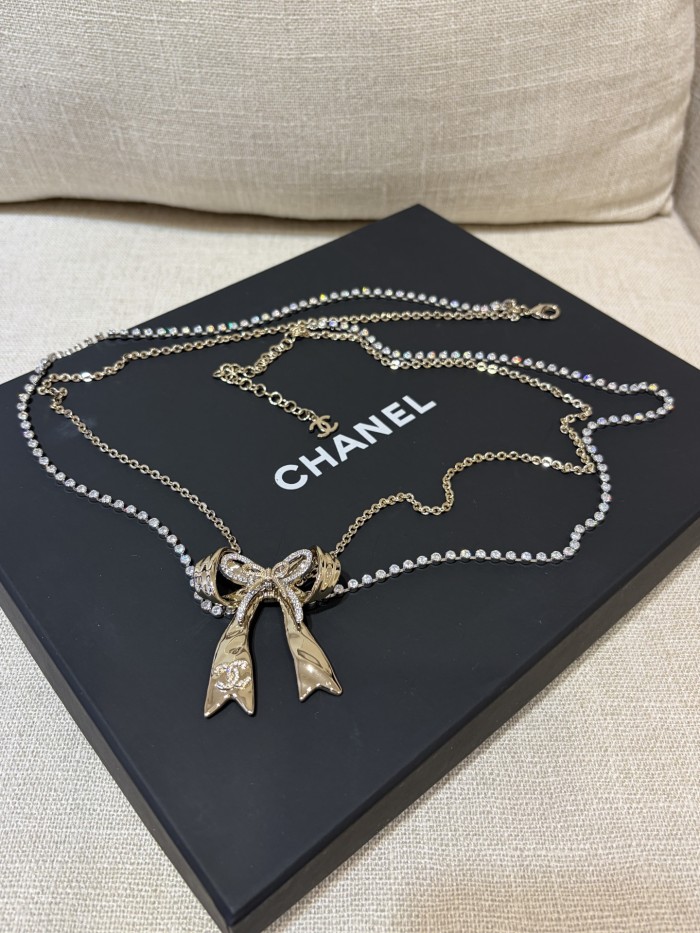 NIGO Chanel Chain Belt Metal Strass Silver Gold Crysta #nigo334054