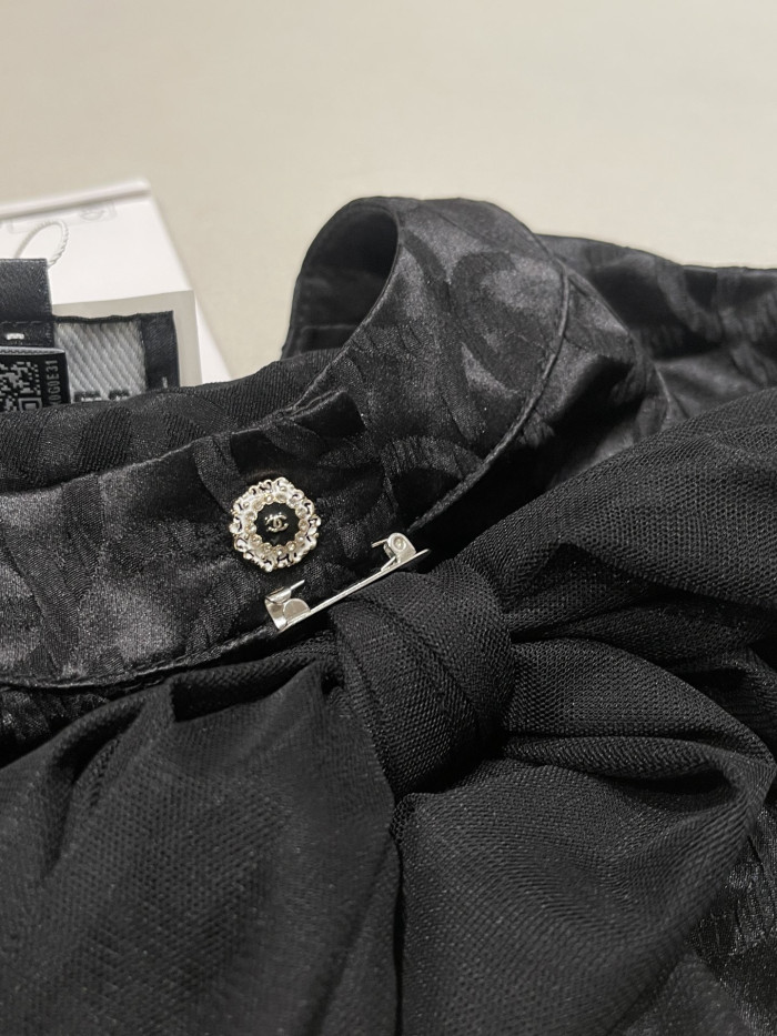 NIGO Chanel Long Sleeved Blouse Silk Crepe Jacquard #nigo333994