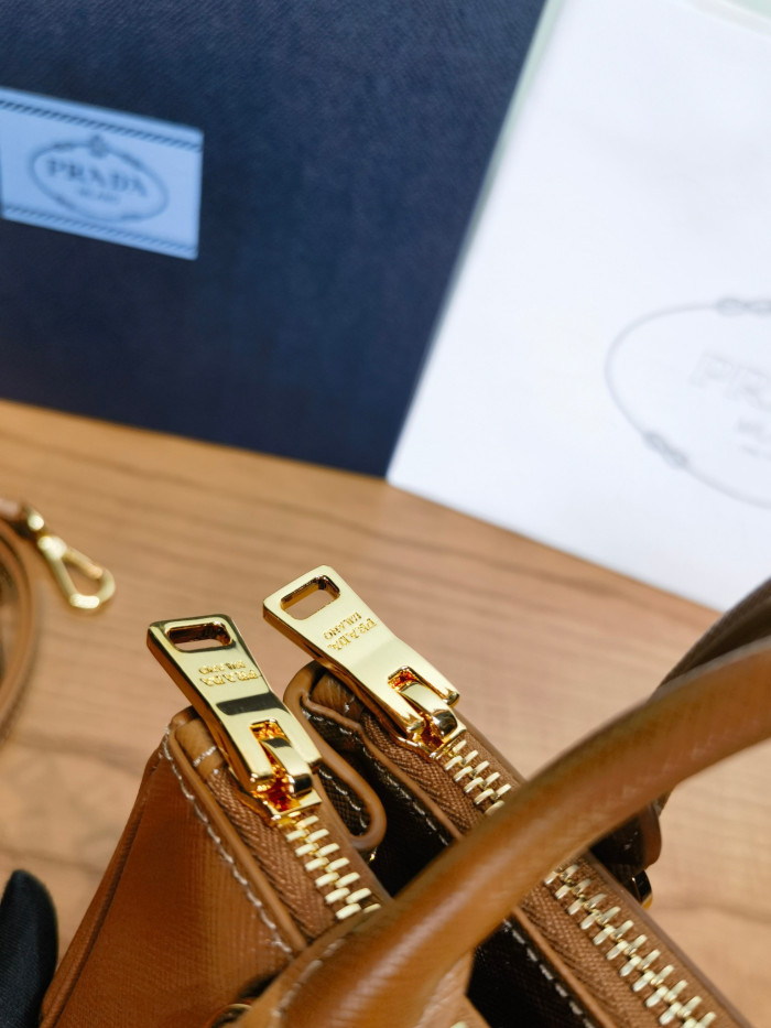 NIGO Prada Caramel Prada Galleria Mini Saffiano Leather Bag #nigo333995