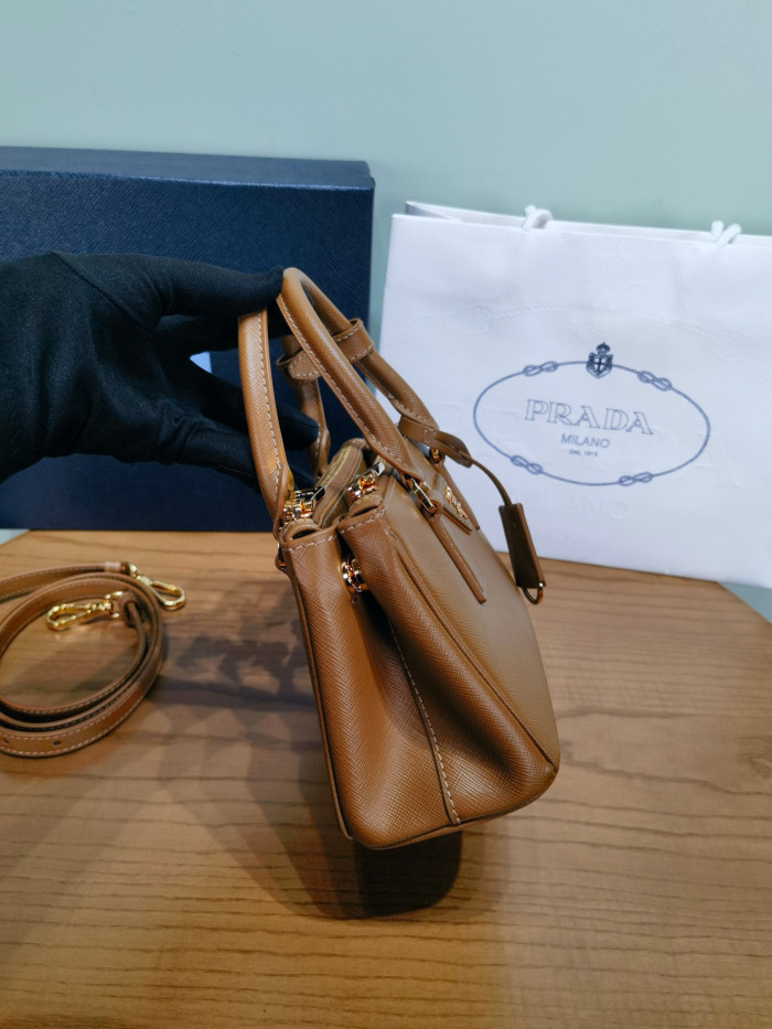 NIGO Prada Caramel Prada Galleria Mini Saffiano Leather Bag #nigo333995
