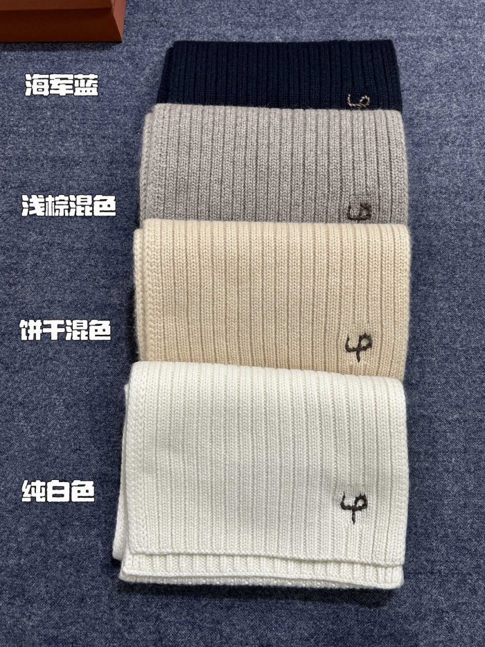 NIGO Loro Piana Light Beige Cashmere Scarf #nigo334049