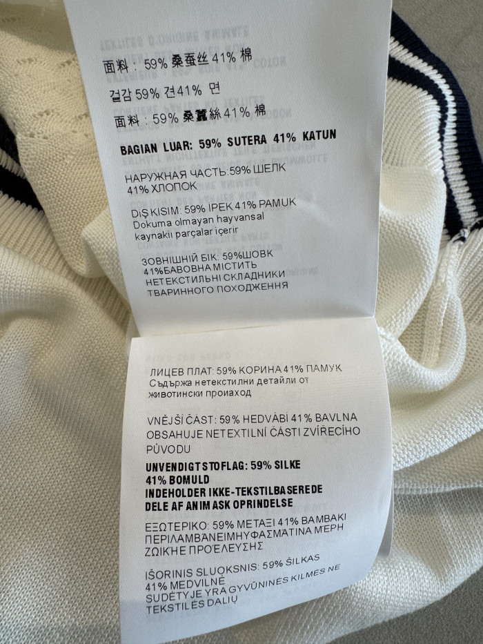 NIGO MiuMiu Fw25 Contrast Color Hollow Pullover Polo Shirt #nigo334131
