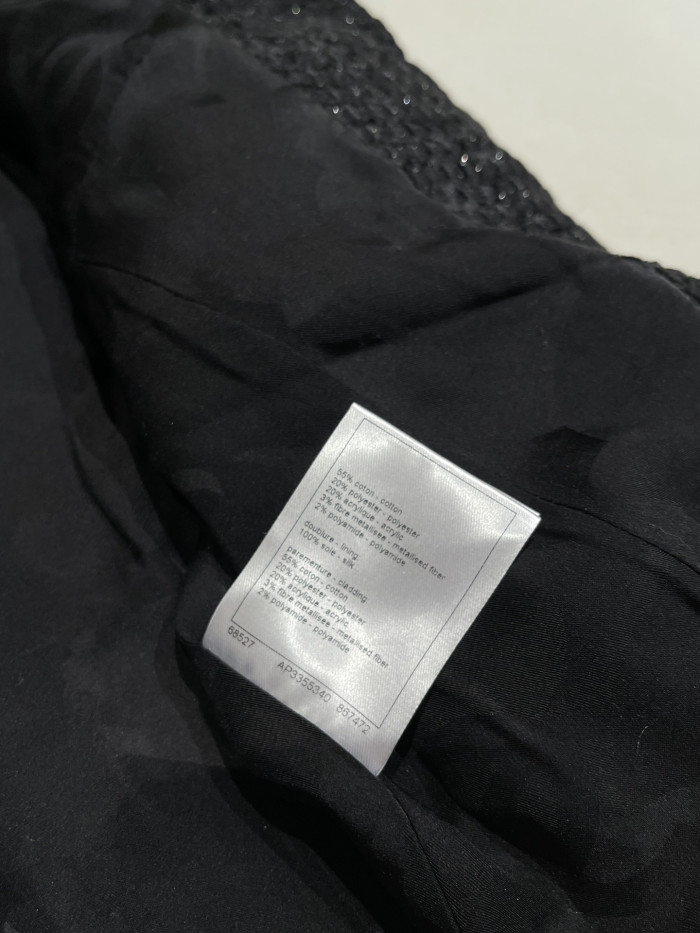 NIGO Chanel Four-pocket Long Coat in Fine Shiny Tweed #nigo334124