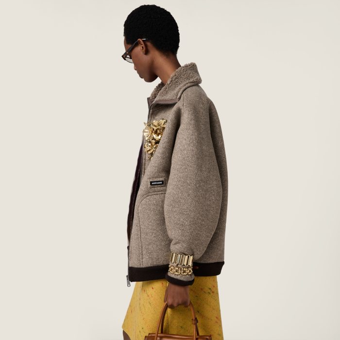 NIGO MiuMiu Cord Cotton Fleece Zipper Blouson Jacket #nigo334098