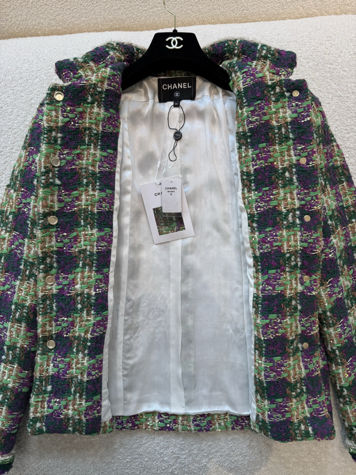 NIGO Chanel Vest Tweed Green Purple Ecru #nigo334170