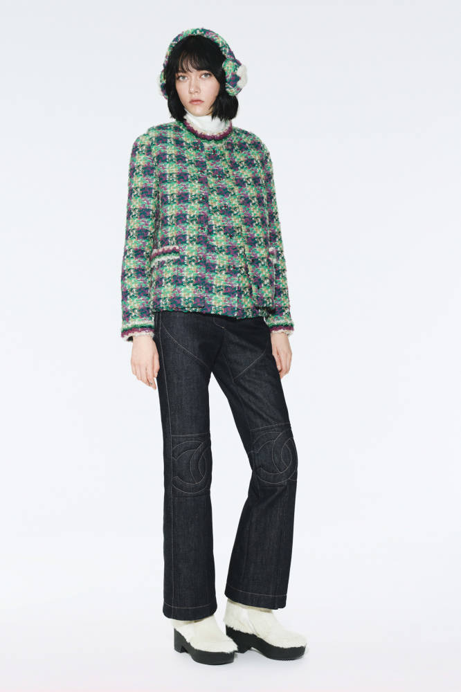 NIGO Chanel Vest Tweed Green Purple Ecru #nigo334170