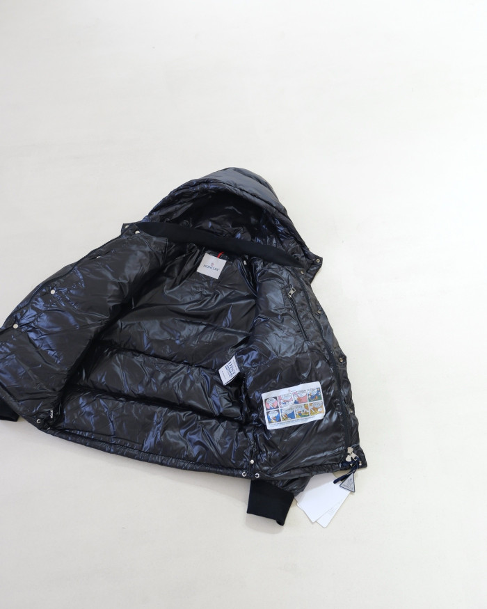 NIGO Moncler Black Maljasset Hooded Short Down Jacket #nigo334164