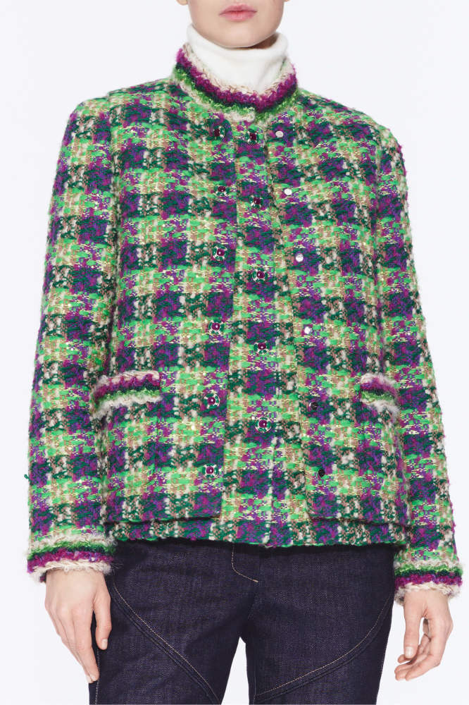 NIGO Chanel Vest Tweed Green Purple Ecru #nigo334170