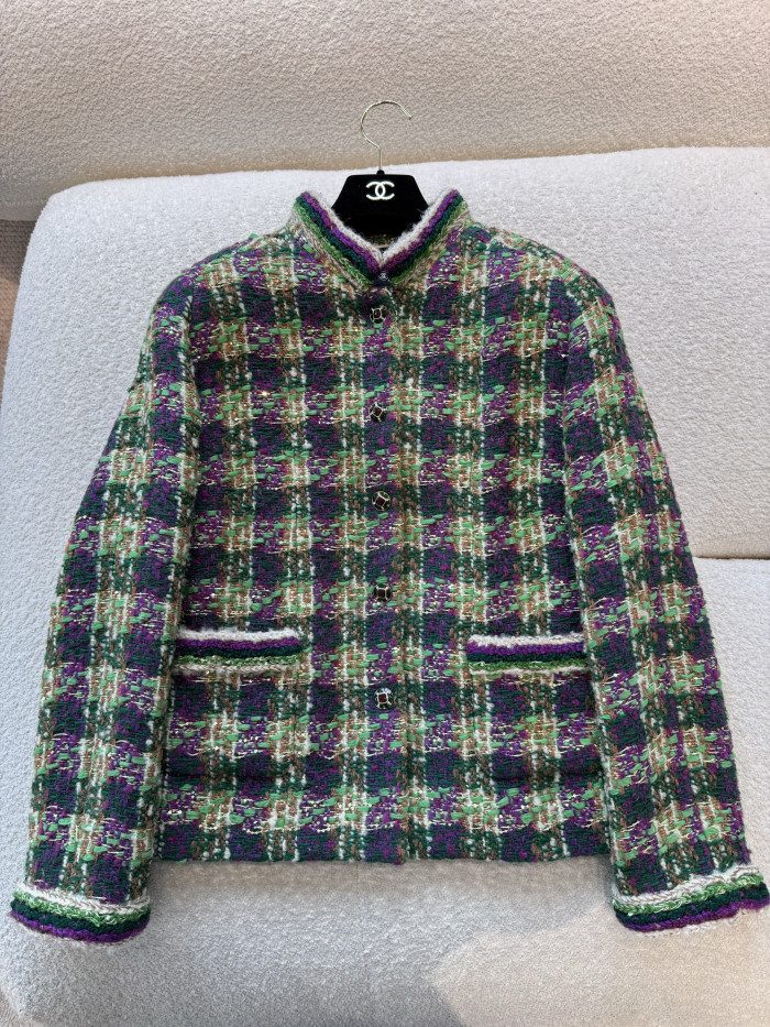 NIGO Chanel Vest Tweed Green Purple Ecru #nigo334170