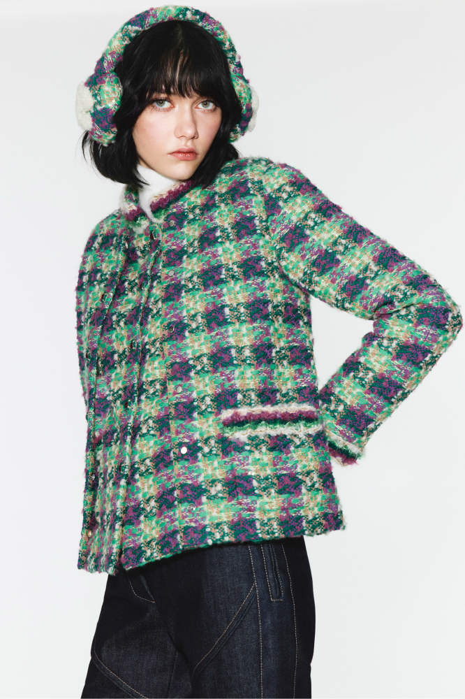 NIGO Chanel Vest Tweed Green Purple Ecru #nigo334170