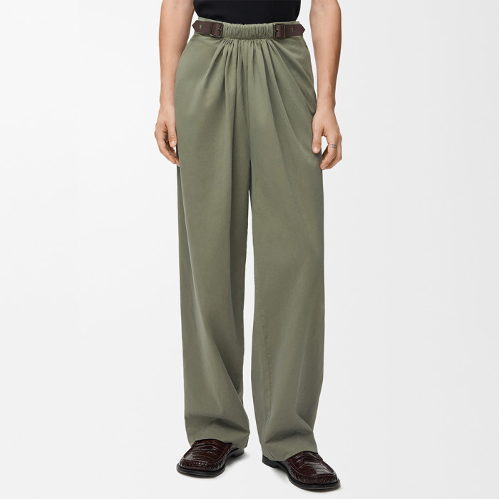 NIGO LOEWE Belted jacket Pants cotton Green #nigo334233
