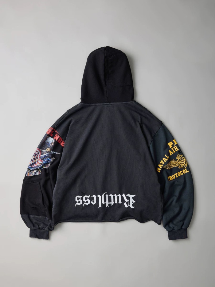 NIGO Protocol Index Upside Down Zip Hoodie Black #nigo334250