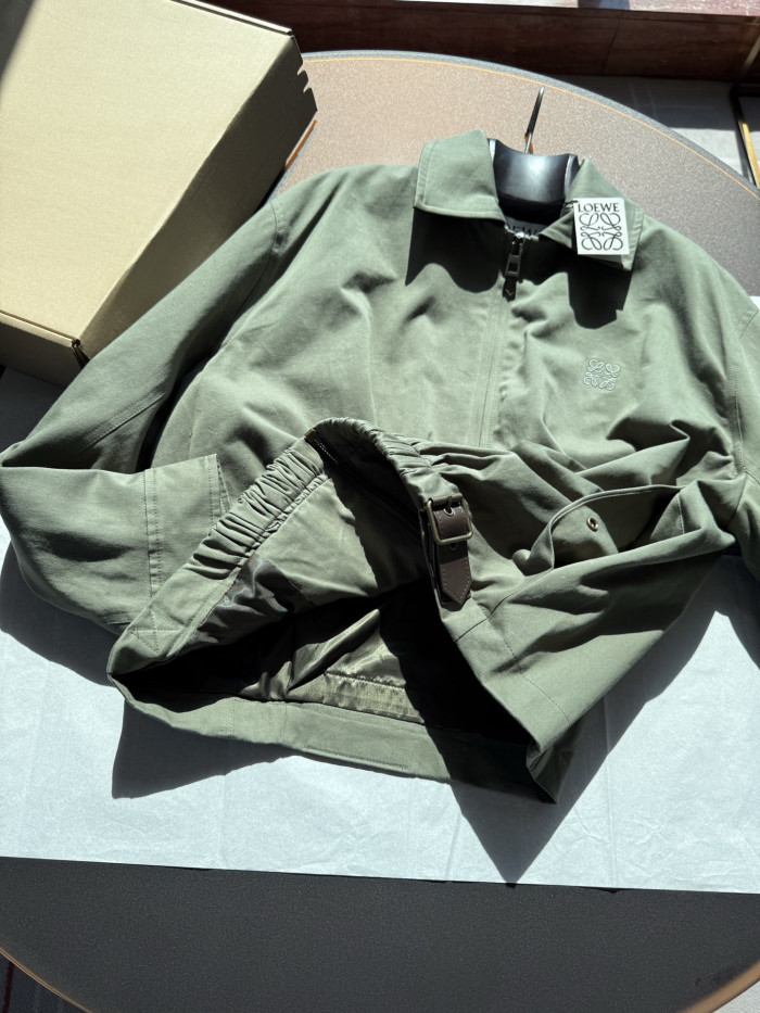 NIGO LOEWE Belted jacket Pants cotton Green #nigo334233