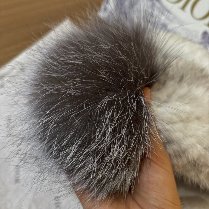 NIGO Dior Mink Knitted Patchwork Fur Ball Fur Hat #nigo334275