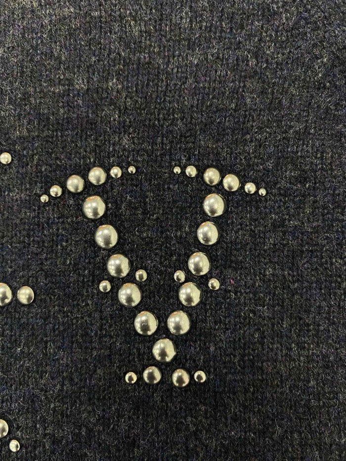 NIGO Louis Vuitton Embellished Long Sleeved Merino Wool Crewneck #nigo289751