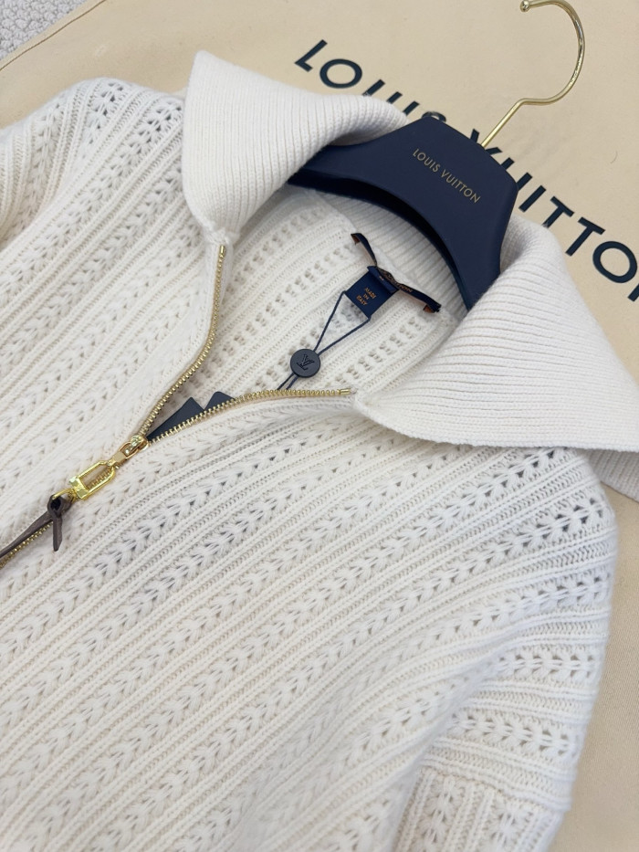 NIGO Louis Vuitton Cropped Rib-knit Jacket #nigo334336
