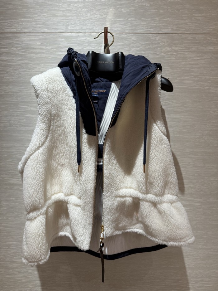 NIGO Louis Vuitton Ski Plush Hooded Vest #nigo334345