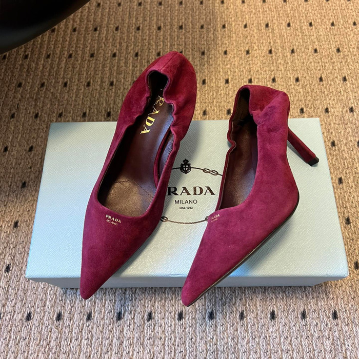 NIGO PRADA Cocoa Brown Suede Pumps #nigo334368