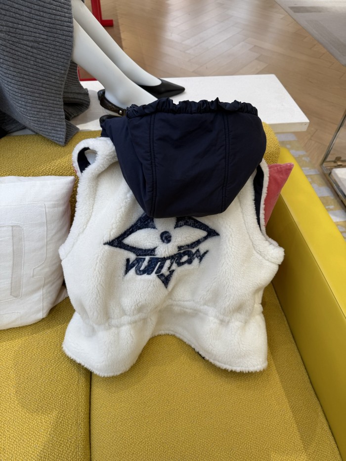 NIGO Louis Vuitton Ski Plush Hooded Vest #nigo334345