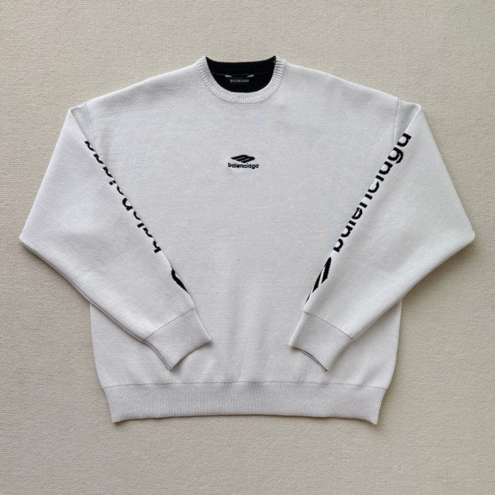 NIGO Balenciaga Men's 3B Sports Icon Ski Crewneck in White Black #nigo334344