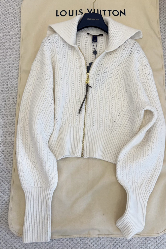 NIGO Louis Vuitton Cropped Rib-knit Jacket #nigo334336