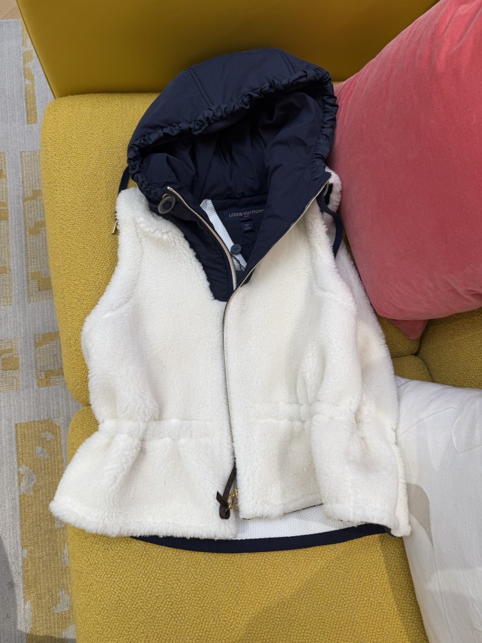 NIGO Louis Vuitton Ski Plush Hooded Vest #nigo334345