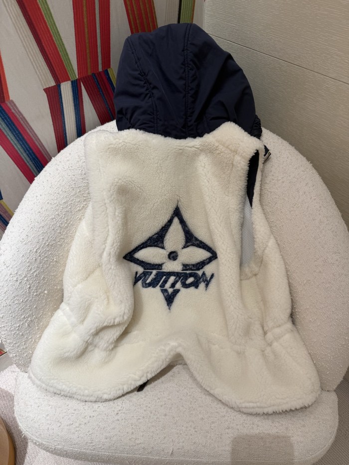 NIGO Louis Vuitton Ski Plush Hooded Vest #nigo334345
