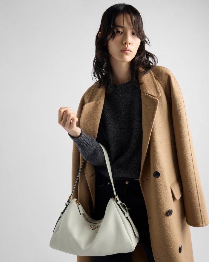 NIGO Prada Aimée Large Leather Shoulder Bag 1BC228 #nigo334397