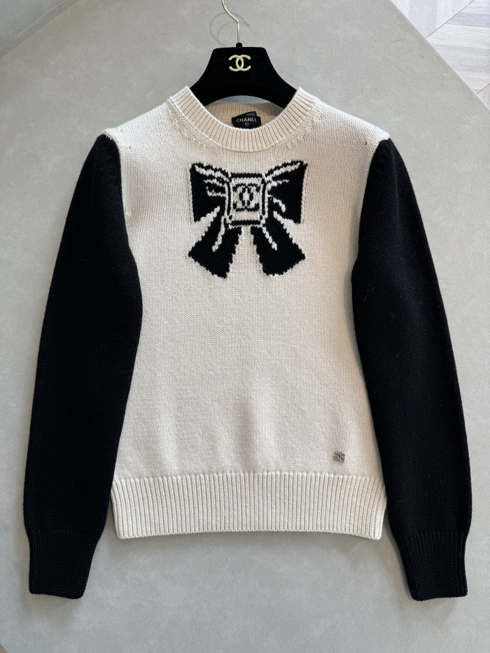 NIGO Chanel Pullover Wool Cashmere Ecru Black #nigo334393