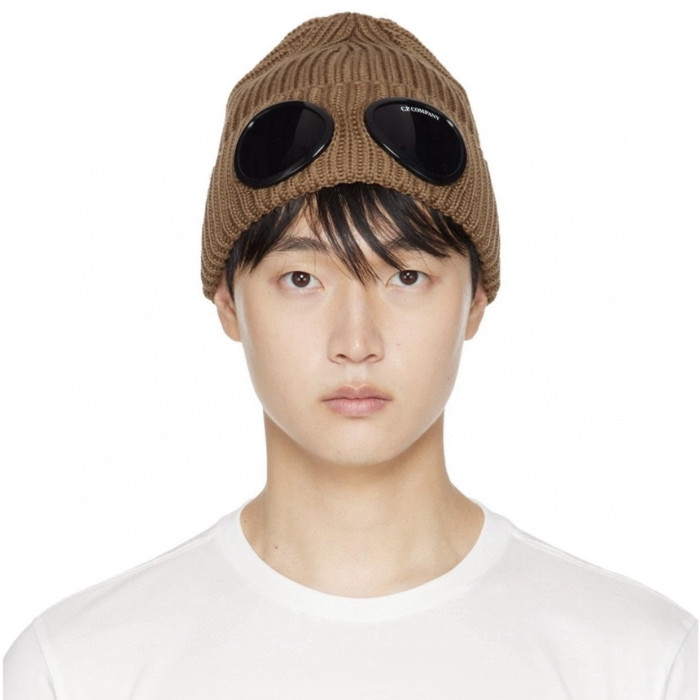 NIGO C.P. Company Extra Fine Merino Wool Goggle Beanie #nigo334404