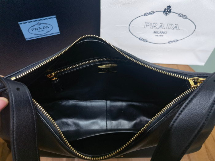 NIGO Prada Aimée Large Leather Shoulder Bag 1BC228 #nigo334397